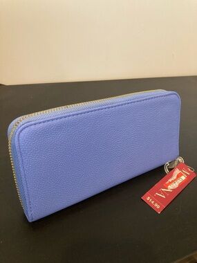 Merona Lilac Zip-Around Wallet with Gold Hardware